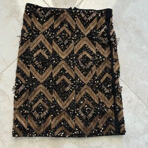Hand Beaded All Saints Embellished Skirt Size 0